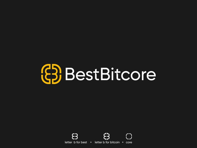 BestBitcore logo concept Bitcoin Cryptocurrency Logo