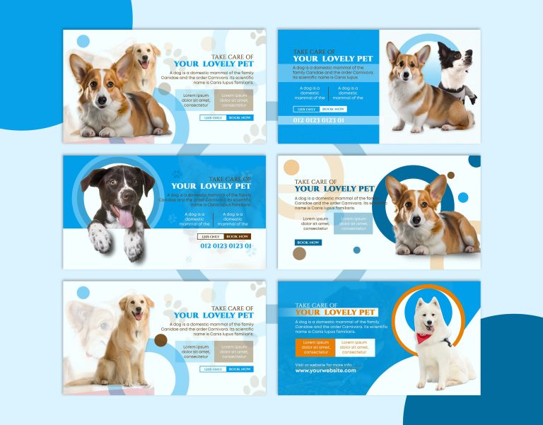 Pet Animals web banner design, Shopify banner (4)