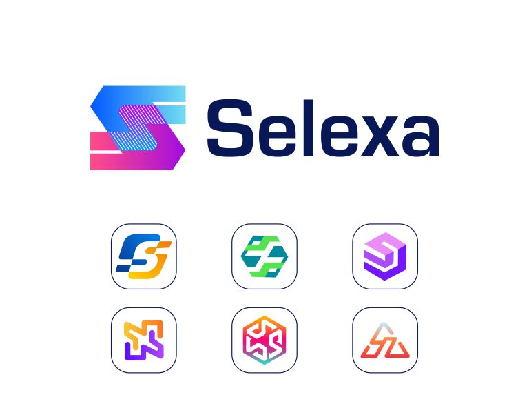Selexa Logo Exploration, gradient, letter, abstract-01