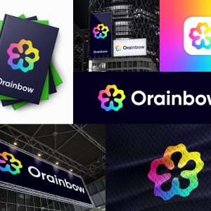 orainbow Logo Concept, tech logo, technology logo