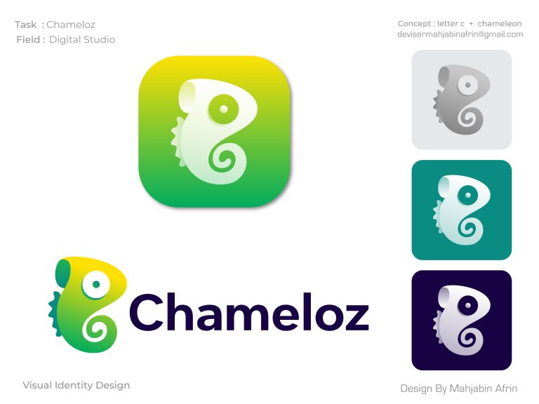 studio agency - Logo Design - Chameleon - digital studio